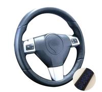 Per Opel Per Astra Borant 2006 2007 2008 Coprivolante per auto in microfibra e pelle cucita a mano(Blu)