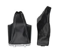 Per Opel Per ASTRA H Cuffia Leva Cambio E Manopole Freno A Mano Cuffia Freno A Mano Antiscivolo Per Parcheggio Auto Pomello Leva Cambio (Size : Pair white line)