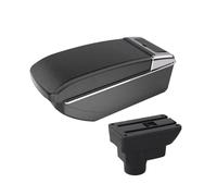Per Opel Per Corsa D Box Bracciolo Schienale Per Auto Parti Interne Accessori Retrofit Stoccaggio Bracciolo Centrale Auto(B3 white line NOUSB)