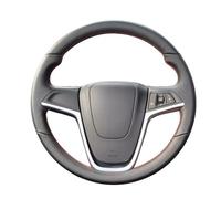 Per Opel Per Insignia 2008-2013 Per Astra J Per Cascada Per Mokka 2012-2019 Coprivolante Per Auto In Microfibra Cucito A Mano Copertura Volante Auto(Gray Thread)