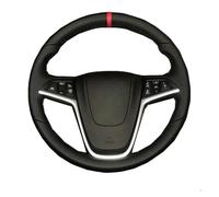 Per Opel Per Mokka 2013-2016 Per Insignia 2009-2013 Per Astra J 2010-2015 Coprivolante Per Auto In Microfibra Cucito A Mano Copertura Volante Auto(Black Thread)