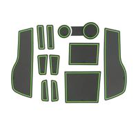 Per Opel Per Mokka B GS Line Per Mokka-e 2021-2025 Tappetino Scanalato Per Porta Auto Tappetino Antiscivolo Per Fessura Accessori Per Interni Auto Inserto portabicchieri(Green)
