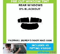 Per Opel Signum 5-door 2003-2008 Pre Taglio Pellicola Finestrini Post. 0% Buio