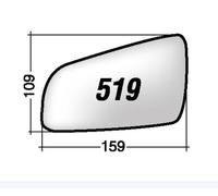 Per Opel Zafira B 2005-2008 Vetro di Ricambio Sx per Specchio Retrovisor 159x109
