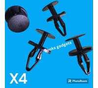 Per Opel Zafira dal 2012> Kit 4 pz Rivetto in Plastica Nero per Paraurti