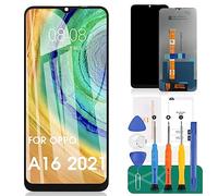 per Oppo A16 2021 Schermo LCD per A16 2021 Sostituzione dello schermo A16 Display LCD CPH2269 Touch Digitizer Assembly Kit di Riparazione (Nero Senza Cornice