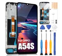 per Oppo A54s LCD Schermo, Sostituzione dello Schermo per Oppo A54s CPH2273 LCD Display Digitizer Assembly Vetro di Ricambio con Riparazione Kit(Nero con Cornice)
