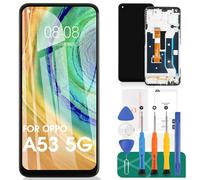 per Oppo A72 5G Schermo LCD per Oppo A53 5G Sostituzione Schermo per Oppo A73 5G Display PECT30 Touch digitalizzatore Kit di Riparazione (Non per Oppo A53, Nero con Cornice)