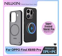 Per OPPO Find X9 Pro, custodia magnetica NILLKIN Frosted Shield, compatibile con MagSafe, doppio TPU + PC antiurto, rivestimento opaco antiscivolo