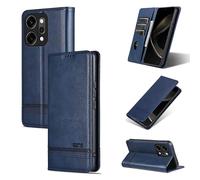 per oppo reno14 pro global azns telefono in pelle flip con texture di vitello magnetico adatto per l'uso quotidiano