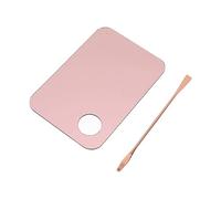 per oro rosa per il set di spatola di vassoio per miscelazione delle fondamenta, piastra del supporto per la fondazione, tavolozza di nail art trucco