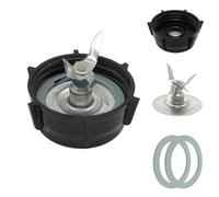 Per Oster Blender Parti di ricambio Frullatore Lama per tritaghiaccio con tappo base barattolo e due guarnizioni ad anello di tenuta in gomma, compatibile con accessori Oster Osterizer Blenders