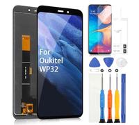 per Oukitel WP32 LCD Display, per Oukitel WP32 LCD Schermo Touchscreen Digitazer Assembly Sostituzione con Riparazione Kit(Nero, 5.93")
