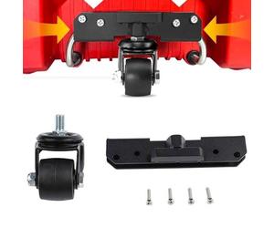 Per Packout Cassetta Attrezzi Ruota Anteriore Rotella Accessori Con Liscio 360 °