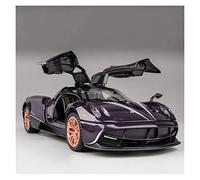 Per Pagani Huayra DINASTIA 1 32 Simulazione Diecast In Lega Di Auto Modello Tirare Indietro Collezione Boys Christmas Toy(Purple)