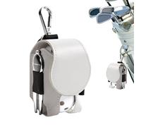 per palline da golf, in pelle PU, porta tee da golf, portatile, accessori per carrello da golf, custodia per riporre tee da golf, per papà, golfisti