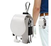 per palline da golf, in pelle PU, porta tee da golf, portatile, borsa portaoggetti per palline da golf, accessori per uomini, donne, papà