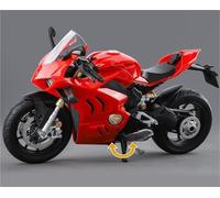 Per Panigale V4S Alloy Racing Diecast In Metallo Street Sports Motorcycle Model Con Luce Giocattoli Per Bambini Regalo 1/9