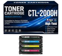 Per Pantum CP2200DW CM2200FDW CP2200DN CM2200FDN Cartucce toner CTL-2000H Nero Ciano Giallo Magenta Toner Con chip Alta resa