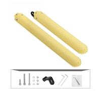per parafango 14-22 Pollici con Scanalature Drenanti per parafango | Design pieghevole, salva spazio, per facile trasporto, ideale per viaggi, si adatta a zaini(Yellow)