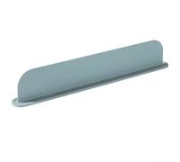 Per paraspruzzi per lavello in silicone - Pannello posteriore anticaduta per cucina e bagno, riutilizzabile, lavabile in lavastoviglie, facile montaggio senza ventose, nero (49 x 5 x 8,5) (grigio)