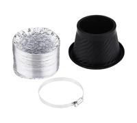 Per Paraurti Anteriore ABS Plastica Turbo Imbuto Aria Kit Di Ingresso Per Accessori Di Raffreddamento Freni Tubo Di Aspirazione Tubo Flessibile Aspirazione Dell'aria Fredda(Round)