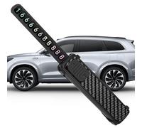 per Parcheggio con Numero di Telefono | Accessorio Auto Retraibile - Cartello Di Sosta Temporaneo | Adatto A Appartamenti Centri Commerciali Cantieri Hotel Veicoli SUV Camion