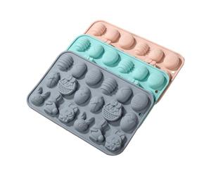 Per Pasqua Per Cioccolato | 3 Pezzi Resistente Al Calore Antiaderente Morbido,Stampo in Silicone per Cioccolato e Gelatina - Per Preparare Dolci, Cupcake, Caramelle E Decorazioni