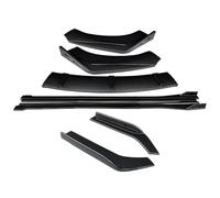 Per Passo Per WGN Splitter Paraurti Anteriore Kit Corpo Labbro Spoiler Minigonne Laterali Estensioni Angolo Di Avvolgimento Posteriore Auto Spoiler Minigonne Laterali(Carbon Look)