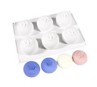 per pasticceria, 6 in silicone per uso alimentare, resistenti al calore, per muffin, torte, budini, gelati, gelatine, biscotti, dessert, casa, cucina, ristorante