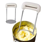 Per patate | Paspurè in acciaio inossidabile con manico ergonomico e uso manuale, strumento per schiacciare le patate, per la preparazione e la cottura di, carne macinata,