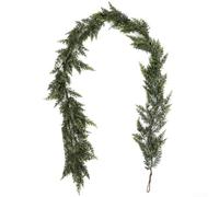 per pe Ghirlanda di Natale 6 piedi Realistico Verde Texture per pe(180 cm | Realistico per aghi in PE, texture morbida al tatto, ricco gradiente verde, imita il vero cedro, per una plastica resistente