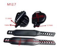 Per Pedali Ciclismo Interno per Spin Bike PP ABS Costruzione Acciaio Nero