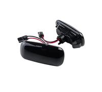 Per Per A3 8P 2003-2008 Per A4 B6 B7 2000-2009 Per A6 S6 2004-2008 Per A8 S8 D3 2002-2007 LED Nero Lente Fumé Indicatore Laterale Ripetitore Luce indicatori direzione