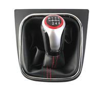 Per Per Golf 5 6 R32 Per GTI Per GTD MK5 MK6 Per Jetta Per Scirocco MT 5 Pomello Del Cambio A 6 Marce Cuffia In Pelle(6 Speed)