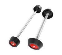 Per Per Multistrada 1200 S 2010-2017 Moto Anteriore Asse Posteriore Sliders Ruota Protezione Parti Tappetino anticaduta(Red Front Rear)