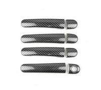 Per Per Octavia Per Fabia 2001-2007 Per Superb 2001-2008 Accessori Per Auto Maniglia Esterna Porta Coperture Adesivo Decor Maniglia Apriporta Auto(Carbon Texture A)
