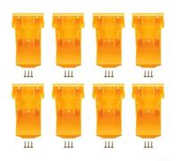 Per - per organizer giallo Dcb183 per garage Dcb201 Workshop - Compatibile con Dcb180 per plastica 18V/20v o DCB203 DCB206 2 "- Gadget a parete Supporto batteria Dock Dcb205 Dcb200 (8PCS)