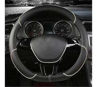 Per Per Passat Per Polo Per Tiguan Per Touareg Per Touran Per TCross Per TRoc Pelle in fibra di carbonio Comfort assorbente del sudore Coprivolante(BlackBeige)