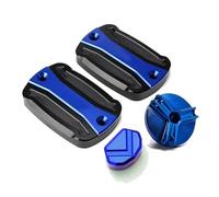 Per Per T-Max Per TMAX 500 560 530 SX DX Per TECH MAX Coperchio Serbatoio Pompa Freno Liquido Freni Moto Tappo serbatoio carburante moto(4-Bl-ue)