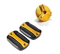 Per Per T-Max Per TMAX 500 560 530 SX DX Per TECH MAX Coperchio Serbatoio Pompa Freno Liquido Freni Moto Tappo serbatoio carburante moto(3-Gold)