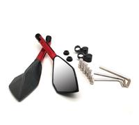 Per Per Versys 650 Z900 Z1000 Per Suzuki Africa Twin 8mm 10mm Moto Specchio Convesso Specchi Retrovisori 2 Pz/paia compatibili(Rosso)