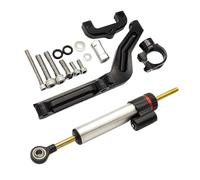 Per Per Z650 2017-2023 CNC Carbon Ammortizzatore Sterzo Stabilizzatore Staffa Supporto Kit Di Montaggio Ammortizzatore Moto Sterzo Ammortizzatore Moto(Damper n Bracket E)