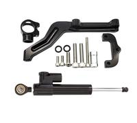 Per Per Z650 2017-2023 CNC Carbon Ammortizzatore Sterzo Stabilizzatore Staffa Supporto Kit Di Montaggio Ammortizzatore Moto Sterzo Ammortizzatore Moto(Damper n Bracket B)