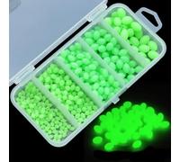 per perline Luminose Pesca 376pz Scatola Verde Oliva per perline | 376 totali, glow nel buio, plastica , scatola inclusa, colore verde oliva