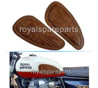 Per Personalizzato Reale Enfield Interceptor 650 Pelle Ginocchio Pad Coppia D3