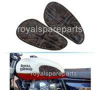 Per Personalizzato Reale Enfield Interceptor 650 Pelle Ginocchio Pad Coppia D8