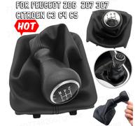 Per Peugeot 206 207 307 Citroen C3/C5 PU 5 Velocità Pomello Del Cambio Leva Bastone Ghetta Boot Copertura Accessori Auto