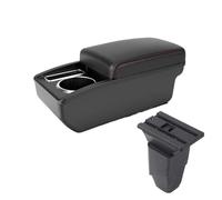 Per Peugeot 206 Auto Console Centrale Bracciolo Scatola Di Immagazzinaggio Accessori Interni Vano portaoggetti nel bracciolo(A1 Nero rosso SENZA USB)