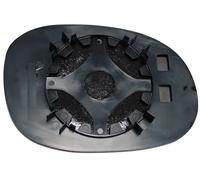 PER PEUGEOT 206 BERLINA DAL 2003 VETRO+PIASTRA SX ASFERICO CROM PER RETROVISORE